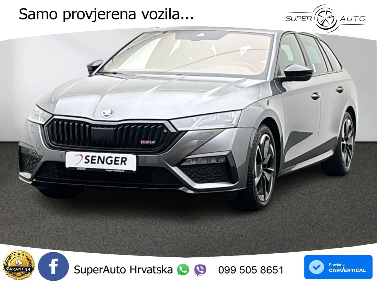 Škoda Octavia Combi RS 2.0 TDI (200 KS) DSG LED+GR SJED+ACC