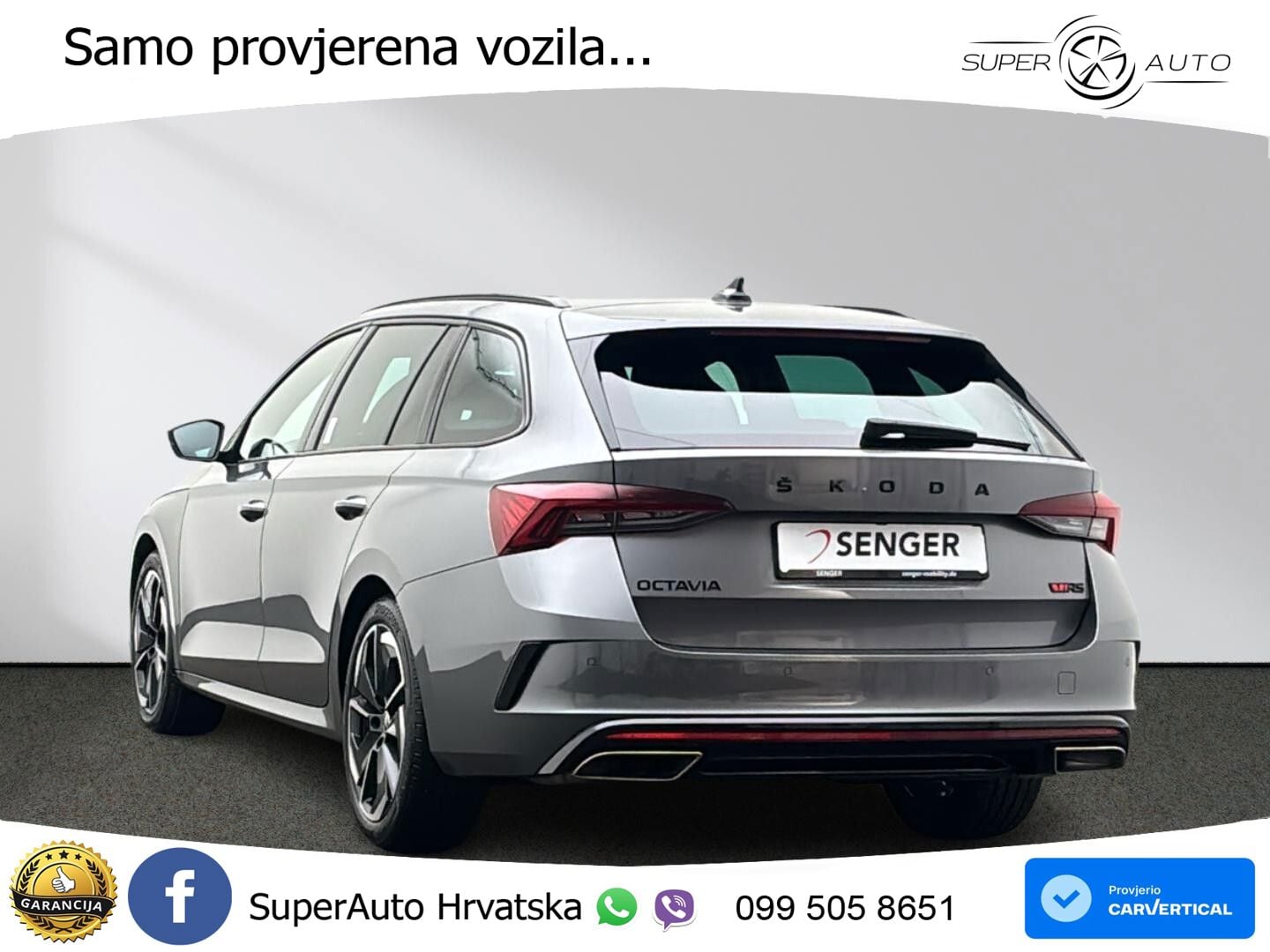 Škoda Octavia Combi RS 2.0 TDI (200 KS) DSG LED+GR SJED+ACC
