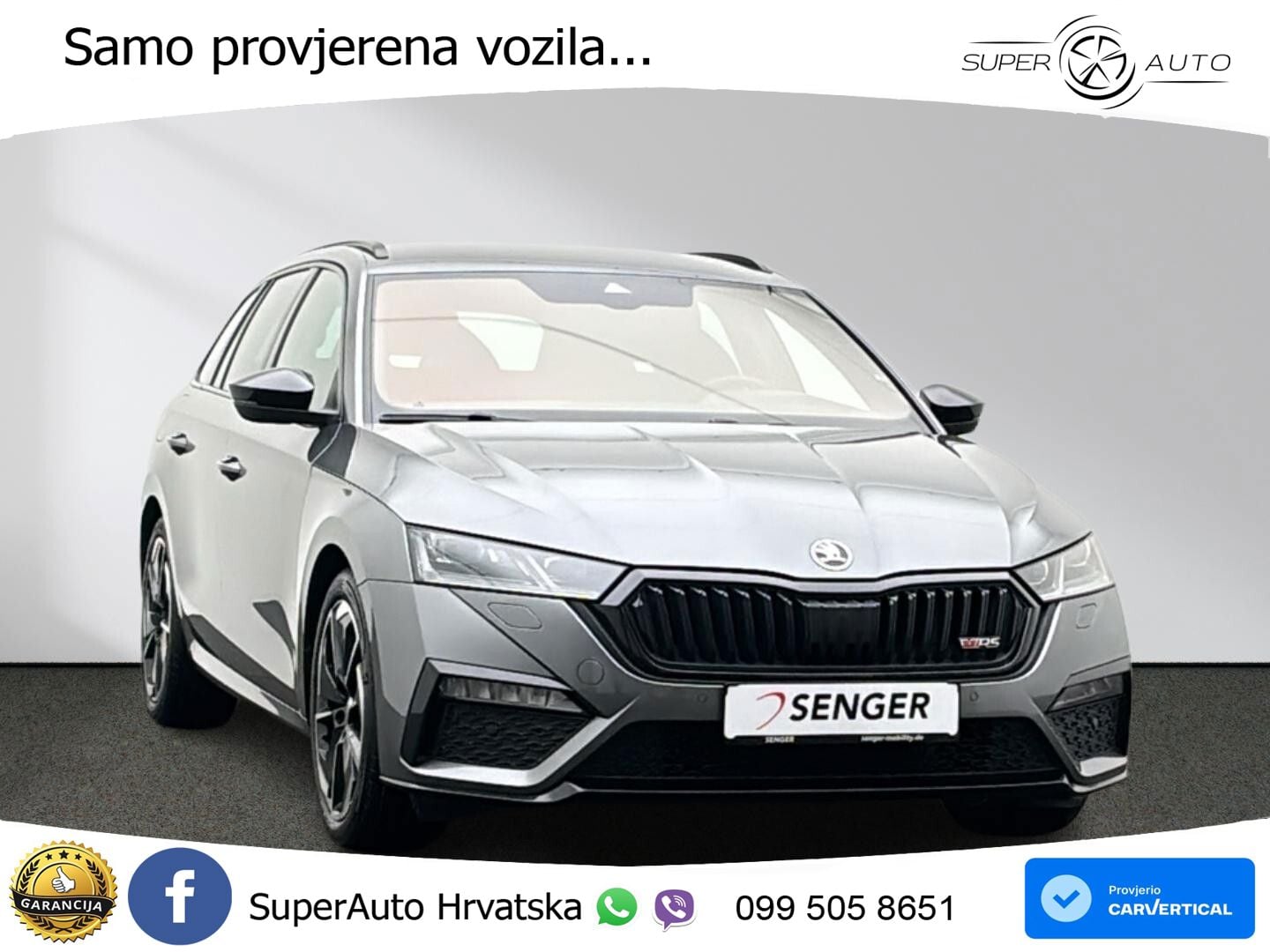 Škoda Octavia Combi RS 2.0 TDI (200 KS) DSG LED+GR SJED+ACC