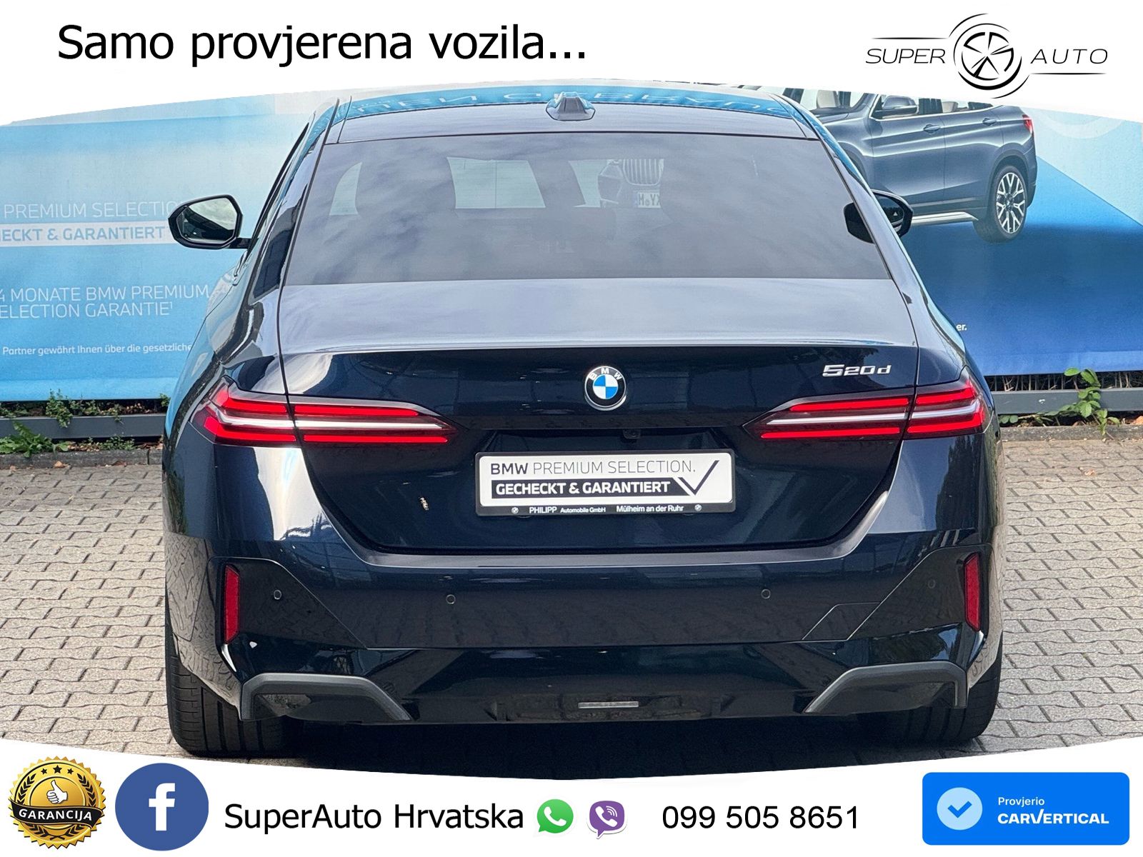 BMW 520d (197 KS) Steptronic M Sport LED+GR SJED+ACC