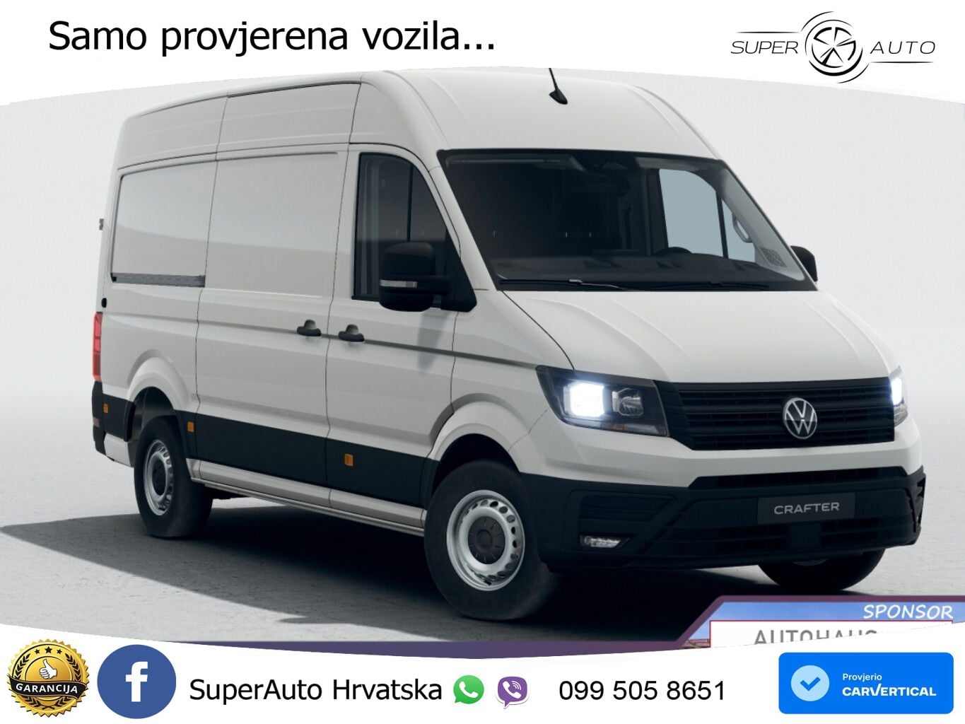 Volkswagen Crafter 35 AT8 L3H3 3S AHK Kam Temp UVP-40%* 177 KS