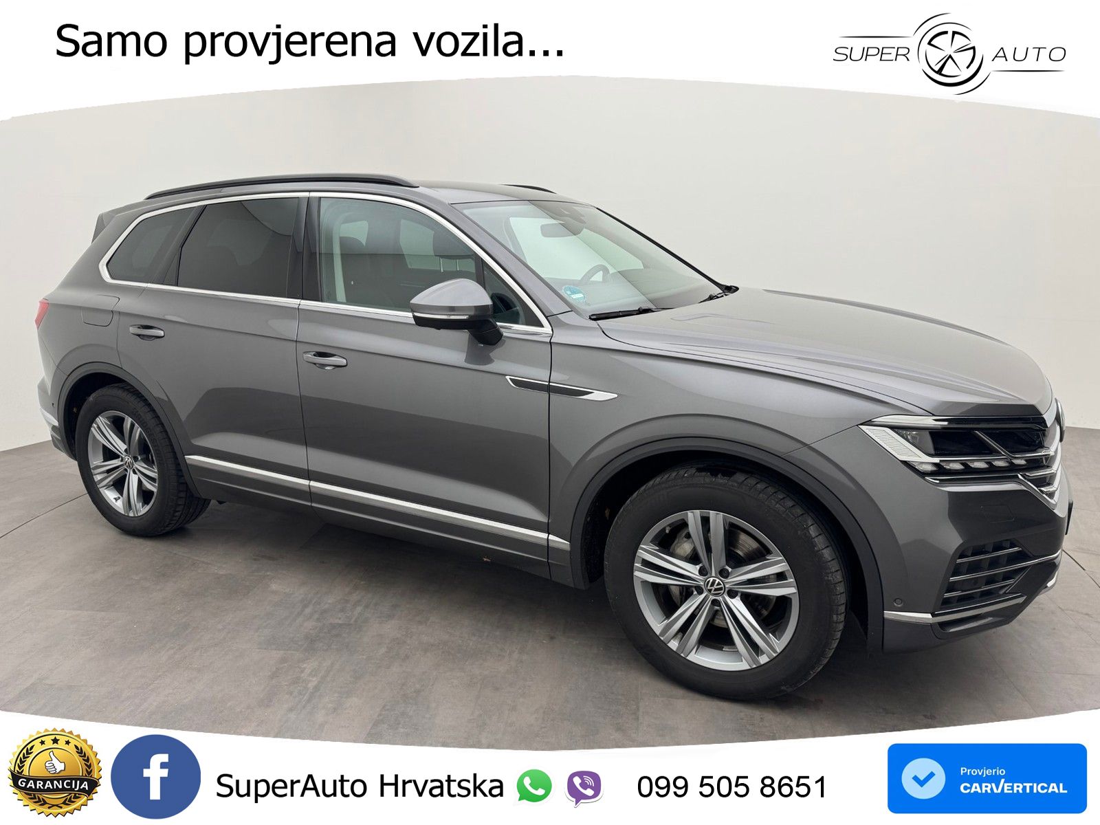 Volkswagen Touareg 3.0 V6 TDI (286 KS) 4MOTION Tiptronic ZRAČNI+ACC+4xGR SJED+KAM