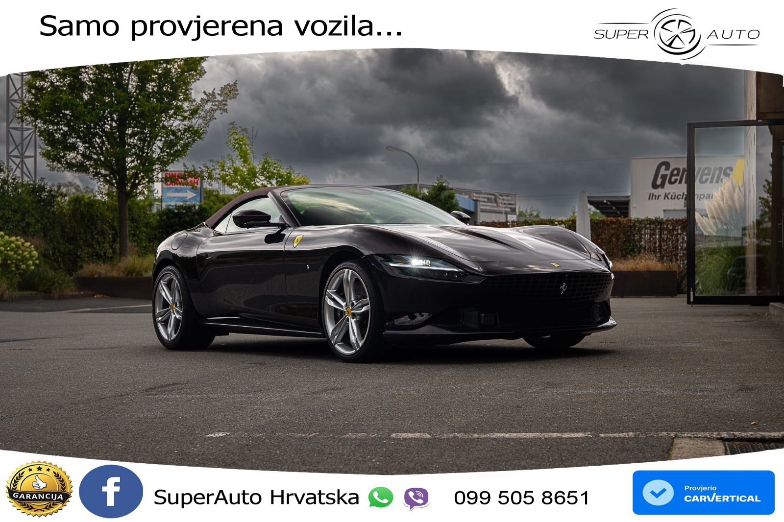 Ferrari Roma Spider 3.9 V8 (620 KS) F1 DCT LED+GR SJED+ACC