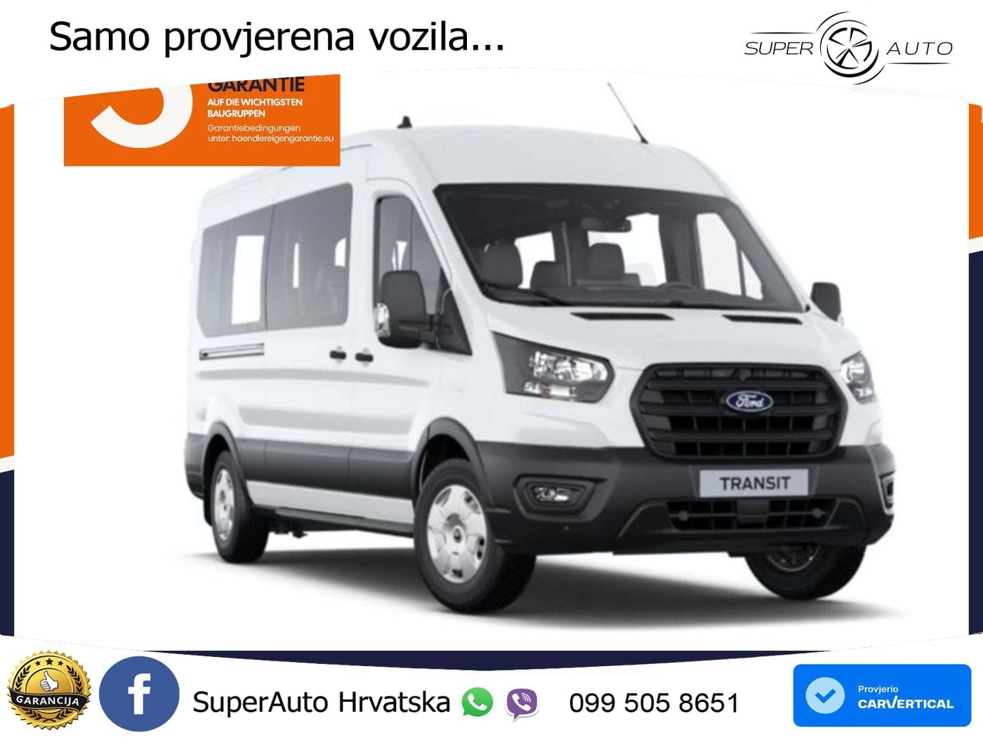 Ford Transit Kombi Trend 350 L3 NAVI*PDC*SHZ*CAM 150 KS