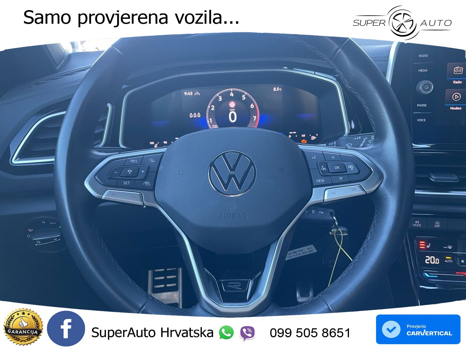 Volkswagen T-Roc 1.5 TSI (150 KS) R-Line LED+GR SJED+ACC