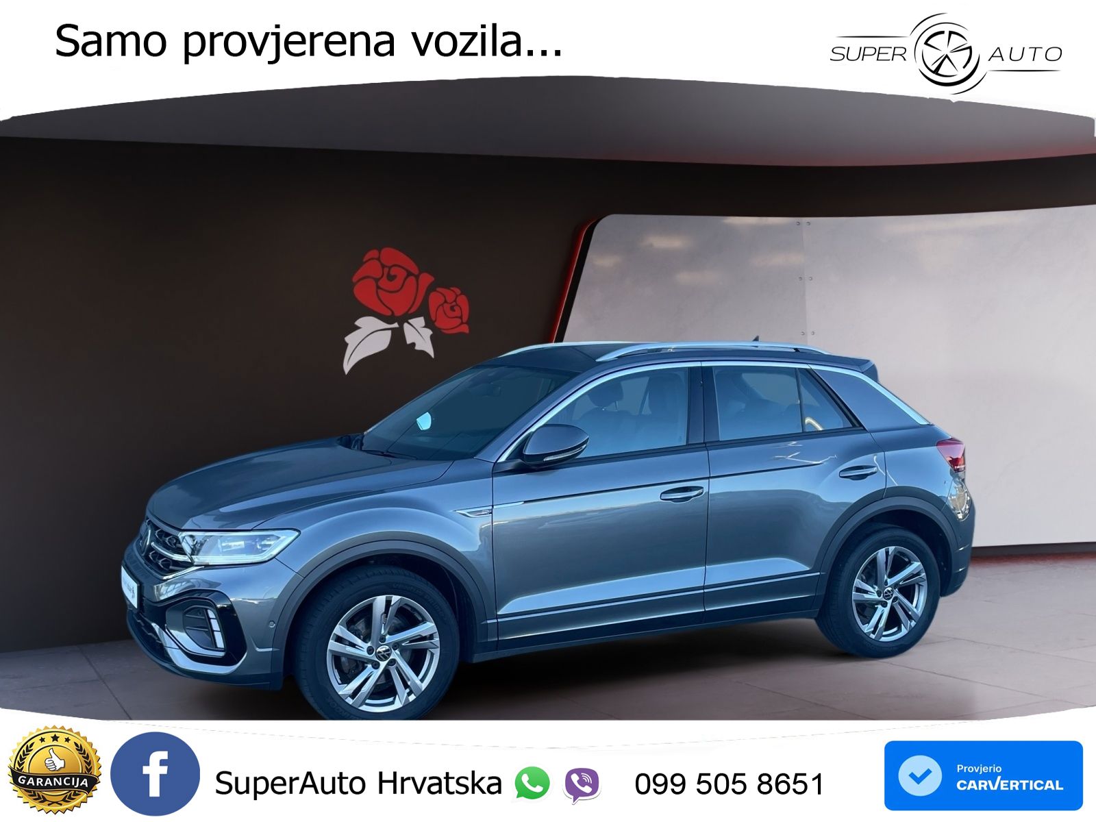 Volkswagen T-Roc 1.5 TSI (150 KS) R-Line LED+GR SJED+ACC