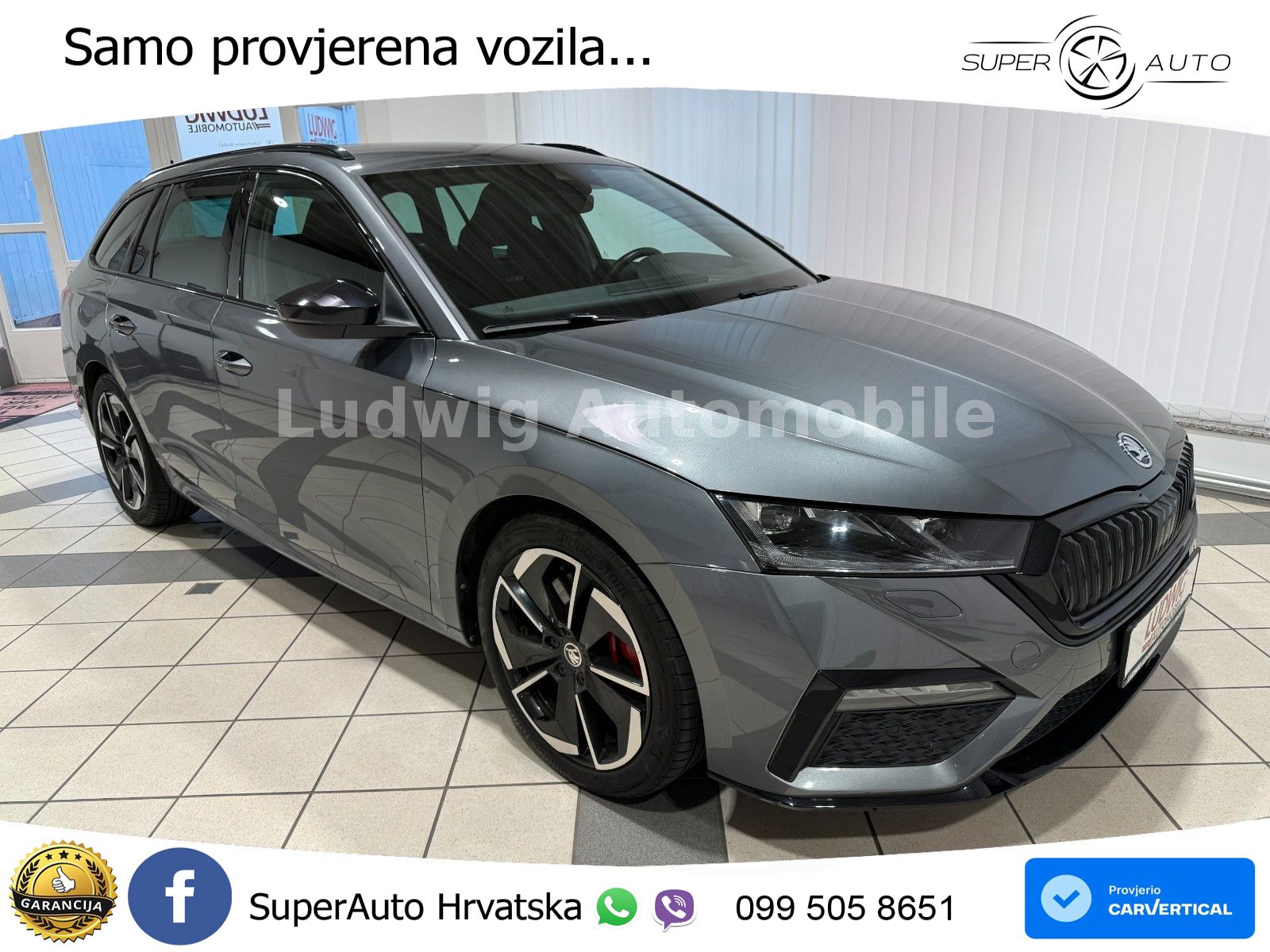 Škoda Octavia Combi RS 2.0 TSI (245 KS) LED+GR SJED+ACC