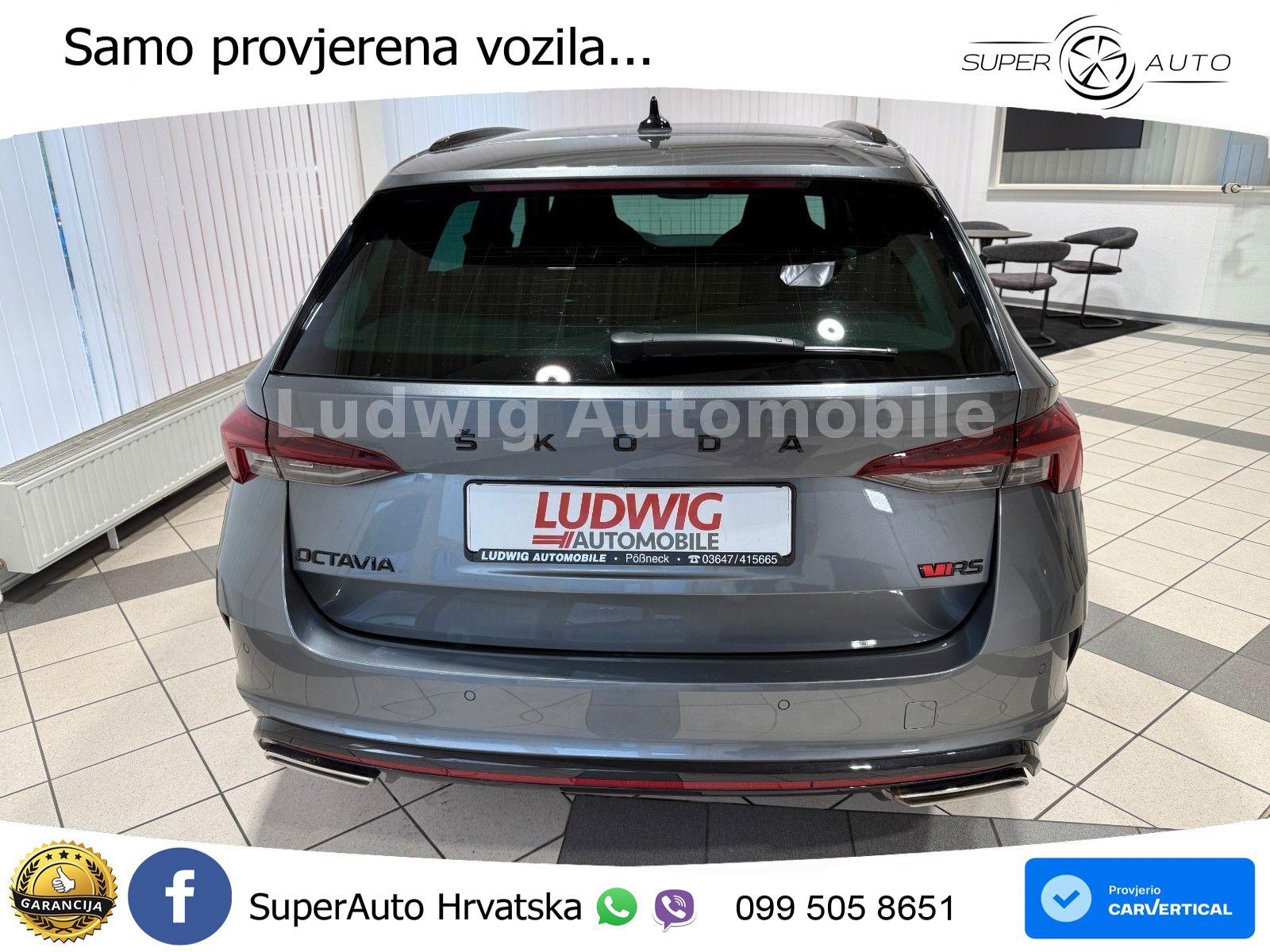 Škoda Octavia Combi RS 2.0 TSI (245 KS) LED+GR SJED+ACC