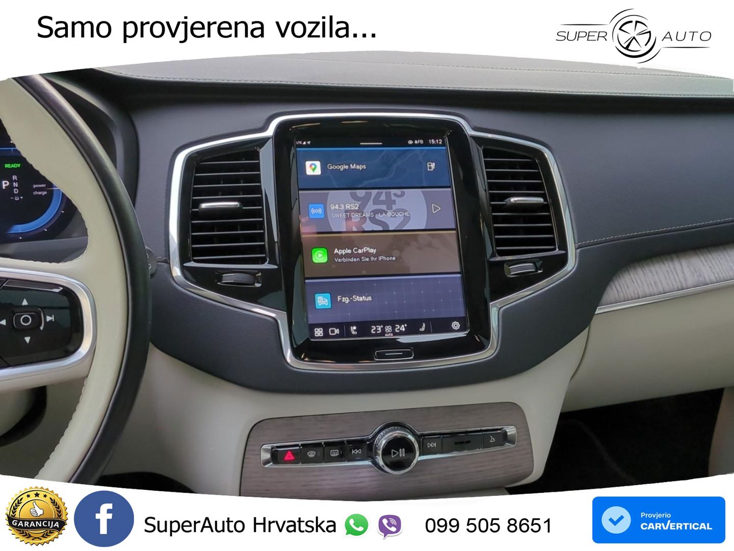 Volvo XC90 Recharge 2.0 T8 AWD Geartronic ZRAČNI+ACC+GR SJED+KAM+PANO