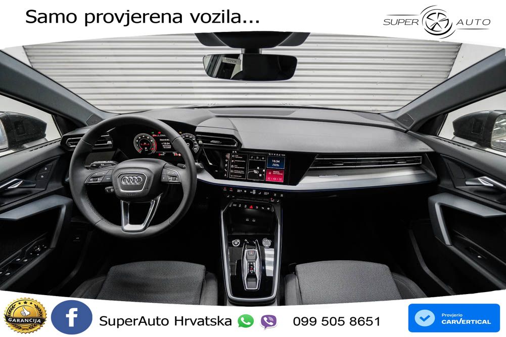 Audi A3 Sportback 40 TFSI (204 KS) quattro S tronic LED+GR SJED+ACC