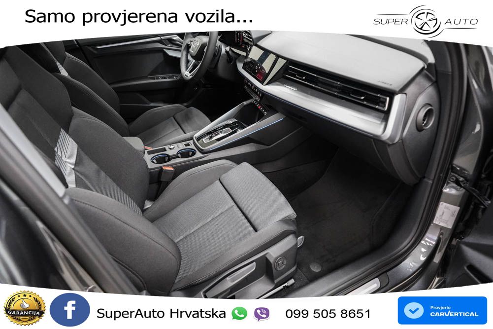 Audi A3 Sportback 40 TFSI (204 KS) quattro S tronic LED+GR SJED+ACC