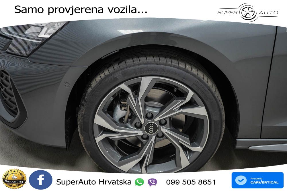 Audi A3 Sportback 40 TFSI (204 KS) quattro S tronic LED+GR SJED+ACC