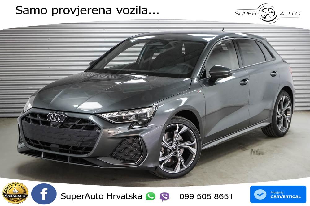 Audi A3 Sportback 40 TFSI (204 KS) quattro S tronic LED+GR SJED+ACC