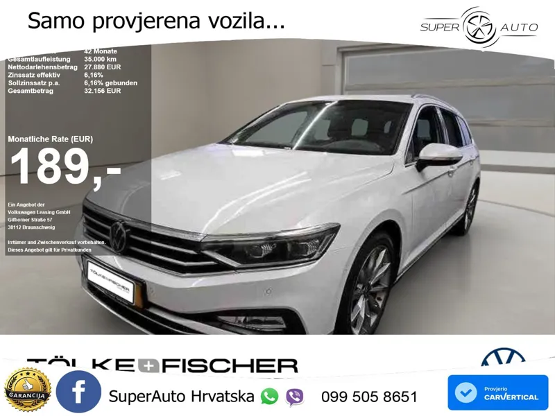 Volkswagen Passat Variant 2.0 TDI (200 KS) 4MOTION DSG Elegance MATRIX+GR SJED+KAM