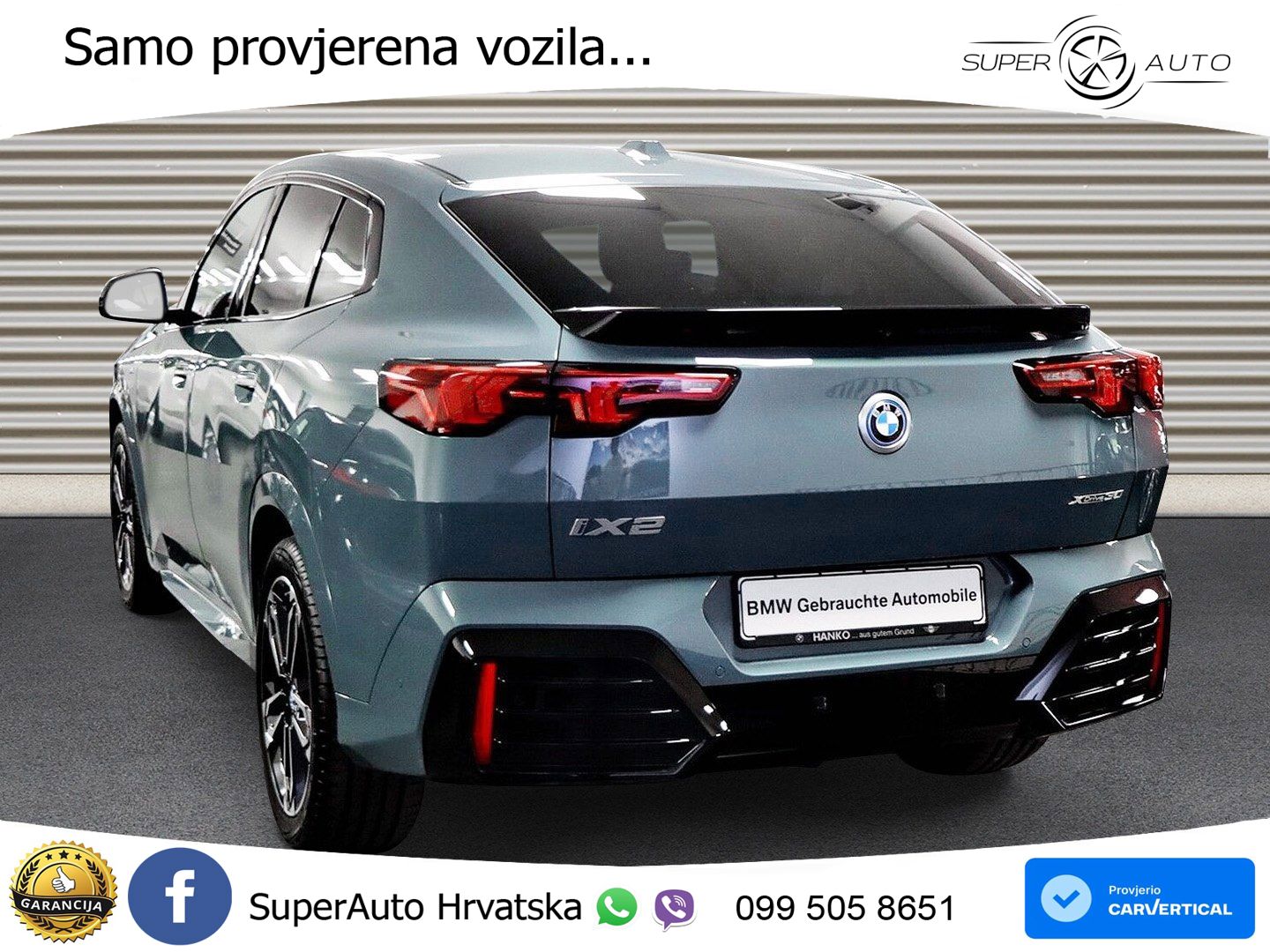 BMW iX2 66.5 kWh (313 KS) xDrive30 M Sport LED+GR SJED+ACC