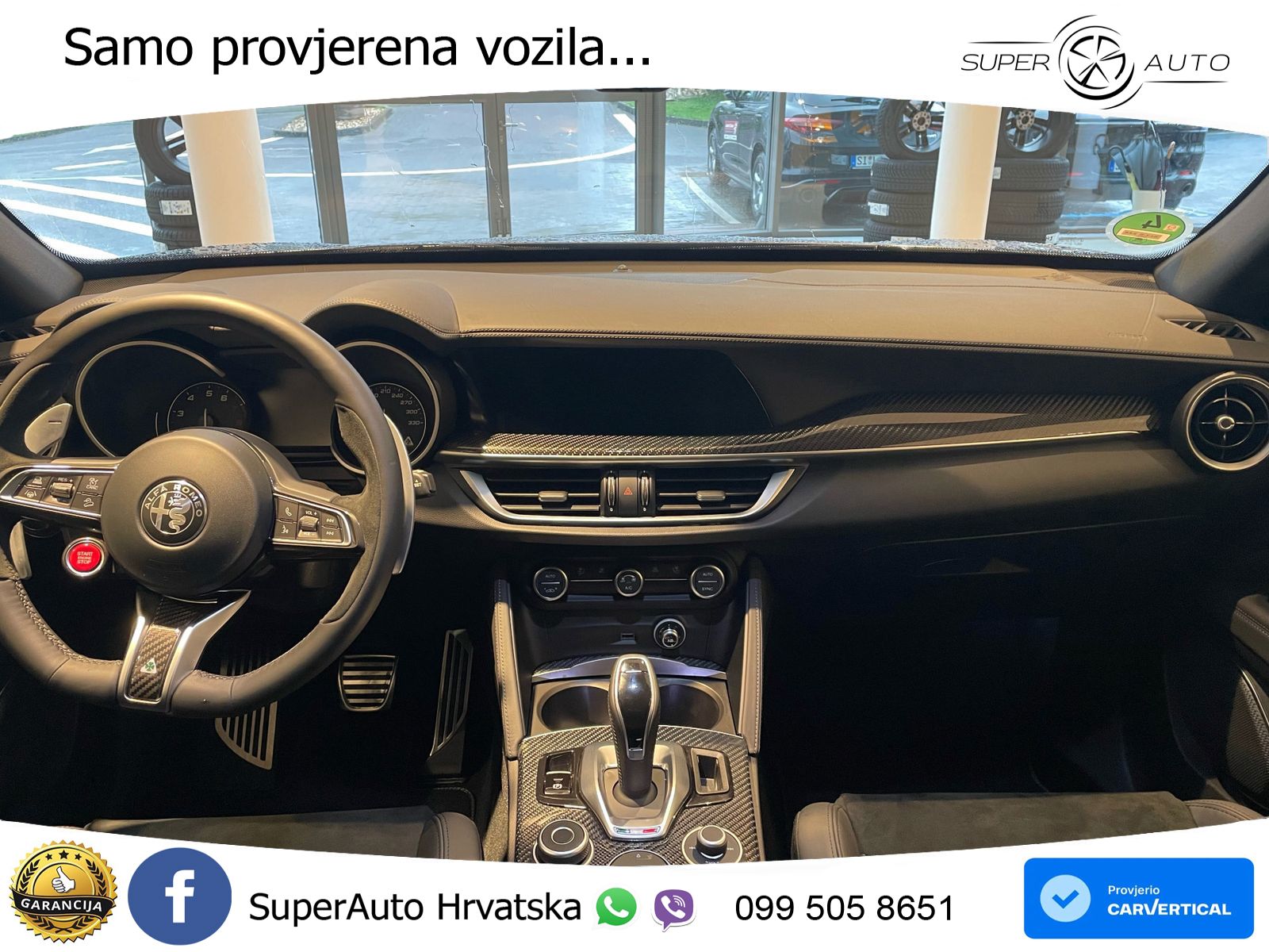 Alfa Romeo Stelvio Quadrifoglio 2.9 V6 Bi-Turbo (520 KS) Q4 Automatic LED+GR SJED+ACC