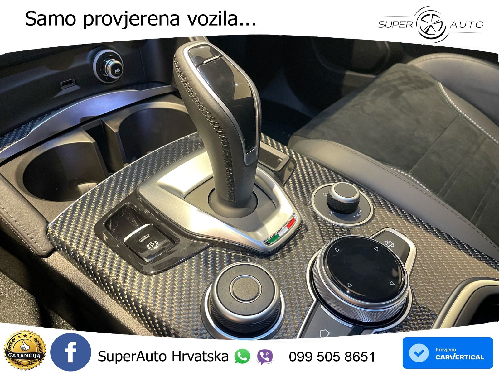Alfa Romeo Stelvio Quadrifoglio 2.9 V6 Bi-Turbo (520 KS) Q4 Automatic LED+GR SJED+ACC