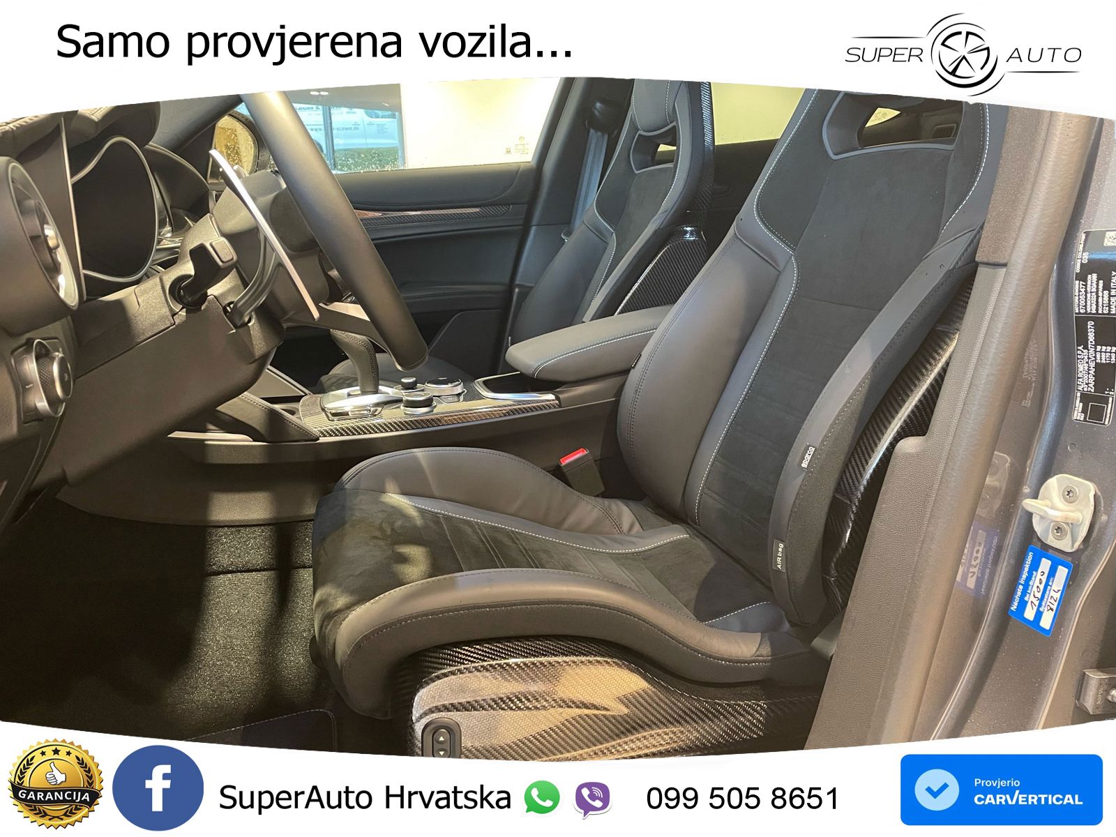 Alfa Romeo Stelvio Quadrifoglio 2.9 V6 Bi-Turbo (520 KS) Q4 Automatic LED+GR SJED+ACC