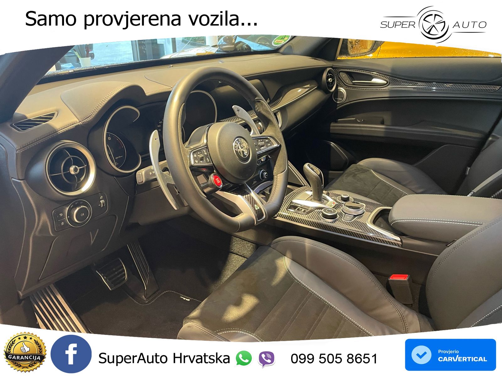 Alfa Romeo Stelvio Quadrifoglio 2.9 V6 Bi-Turbo (520 KS) Q4 Automatic LED+GR SJED+ACC