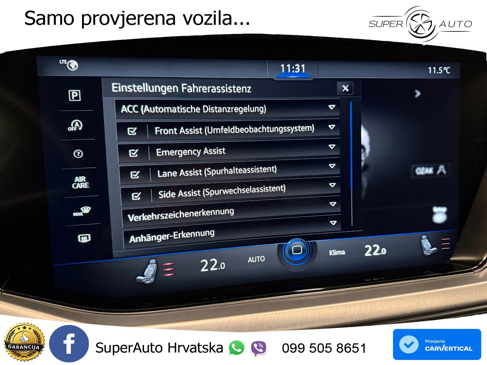 Volkswagen Touareg 3.0 V6 TDI (231 KS) 4MOTION Tiptronic R-Line ZRAČNI+ACC+4xGR SJED+KAM