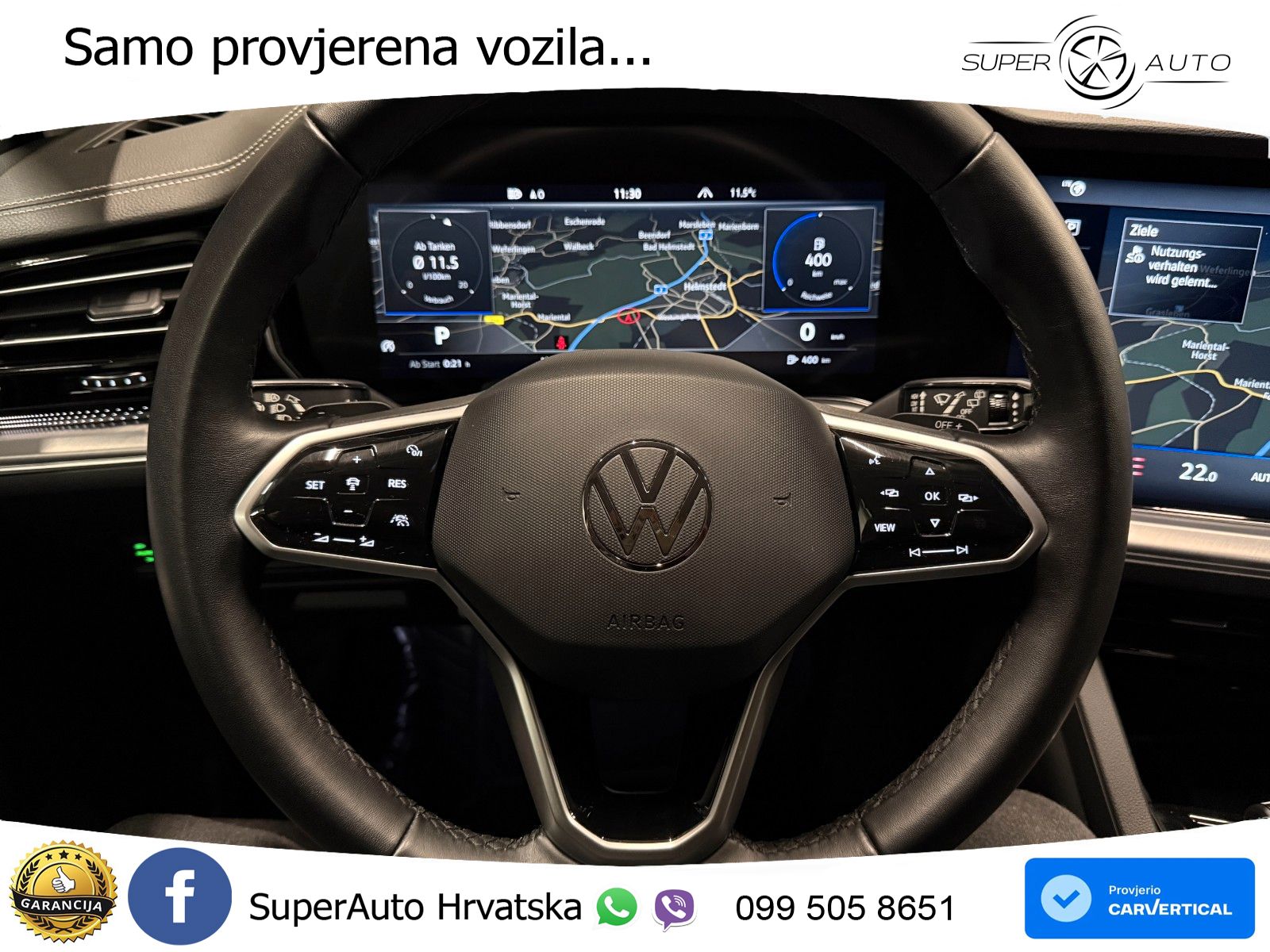 Volkswagen Touareg 3.0 V6 TDI (231 KS) 4MOTION Tiptronic R-Line ZRAČNI+ACC+4xGR SJED+KAM