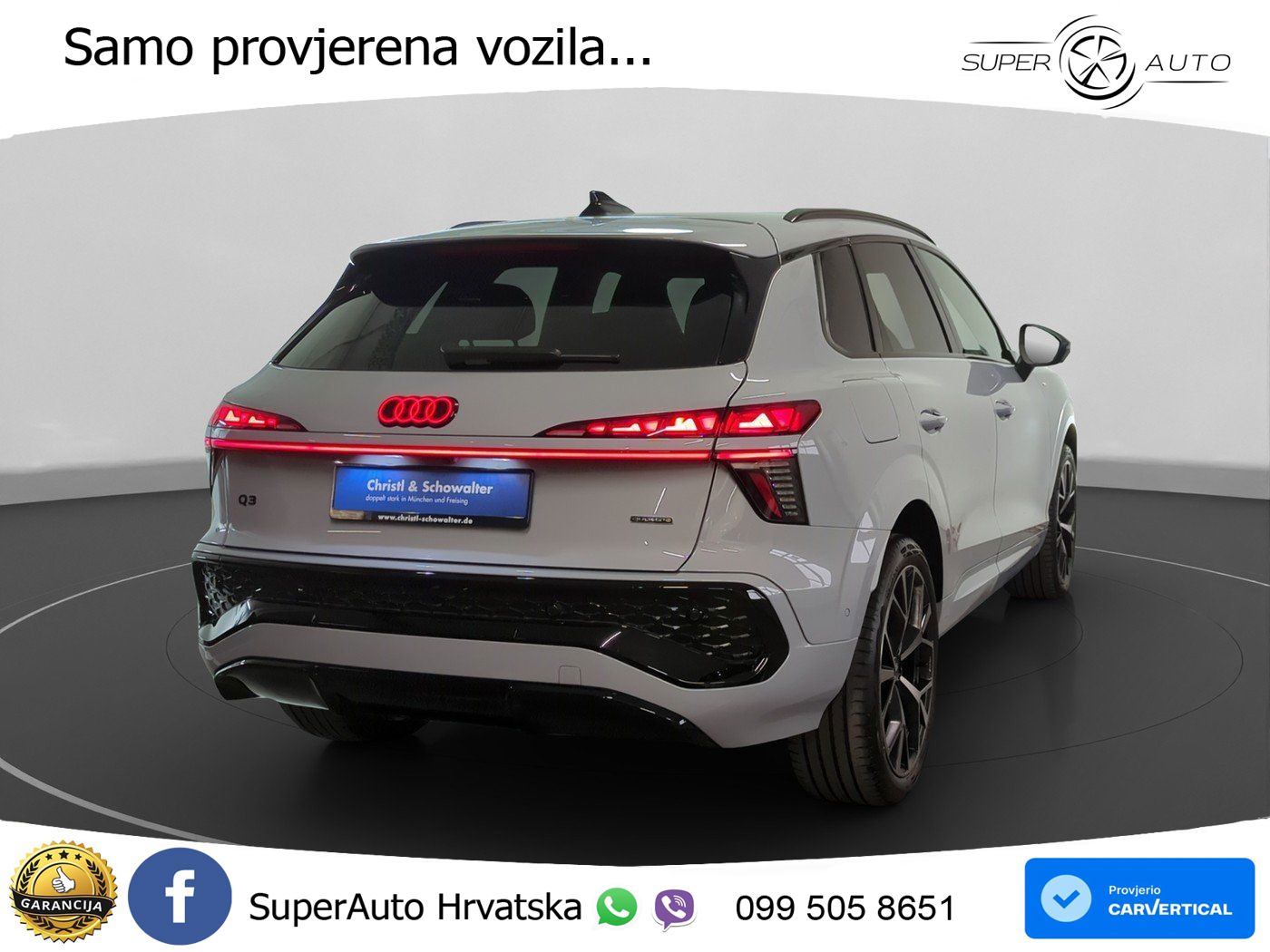 Audi Q3 2.0 TFSI (265 KS) quattro S tronic S line MATRIX+GR SJED+KAM