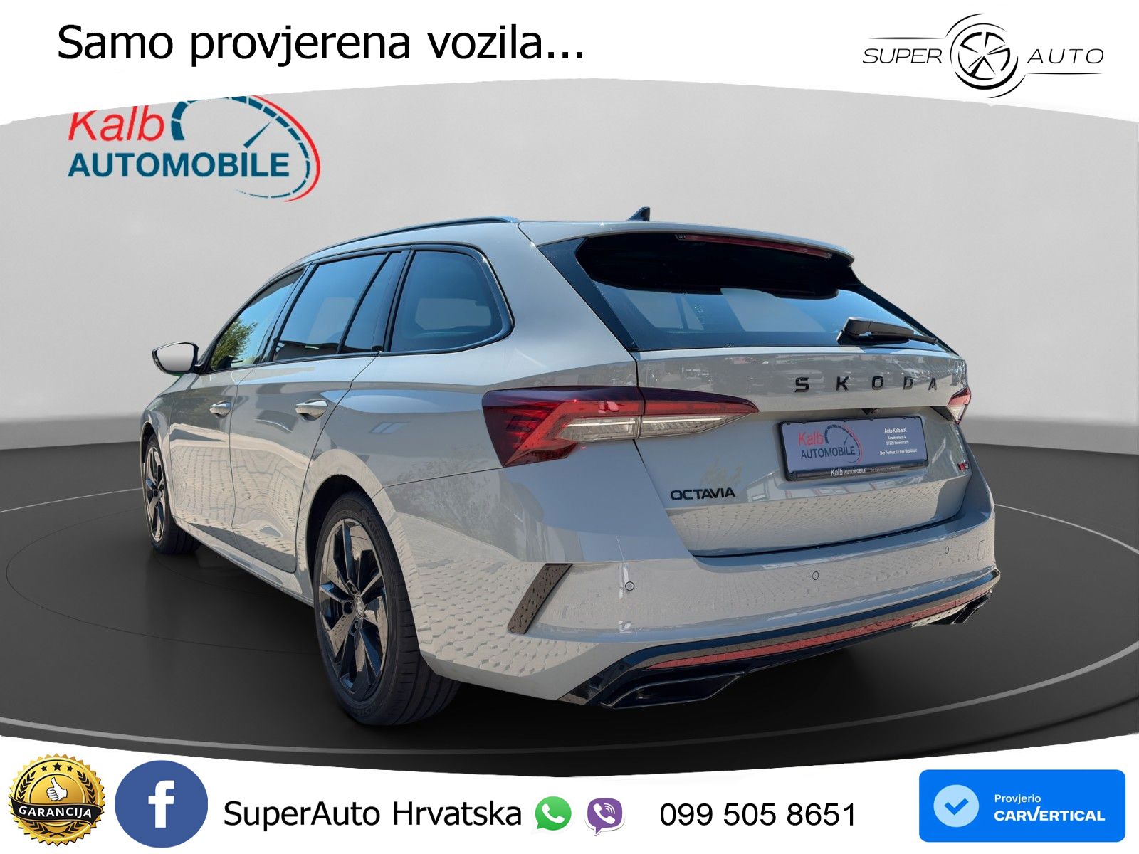 Škoda Octavia Combi RS 2.0 TSI (265 KS) DSG LED+GR SJED+ACC