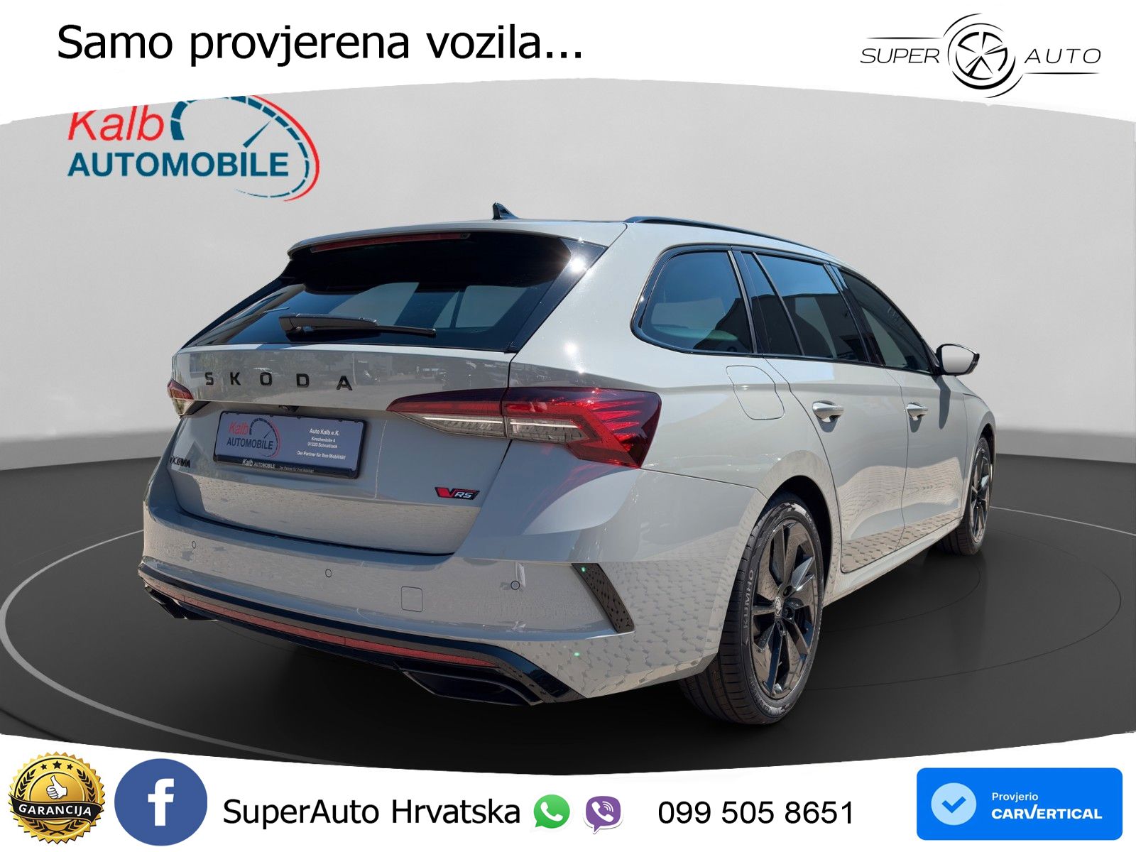 Škoda Octavia Combi RS 2.0 TSI (265 KS) DSG LED+GR SJED+ACC