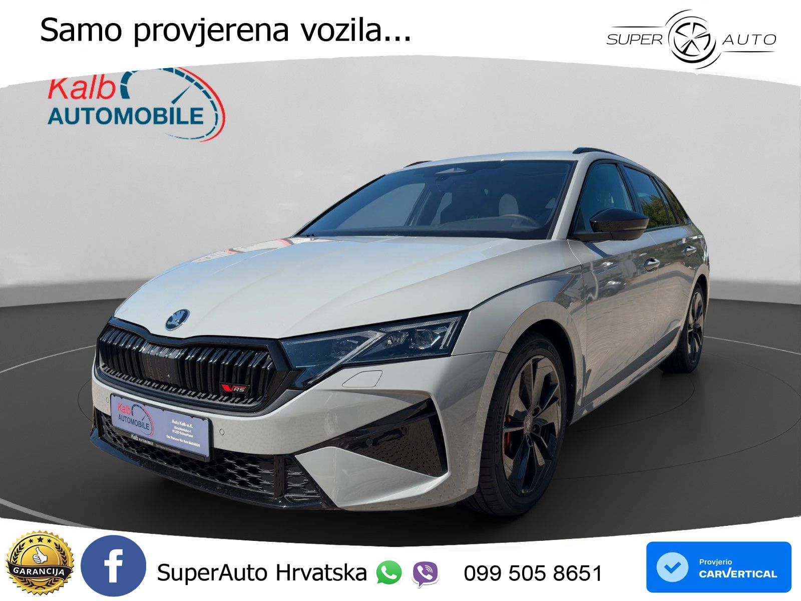 Škoda Octavia Combi RS 2.0 TSI (265 KS) DSG LED+GR SJED+ACC