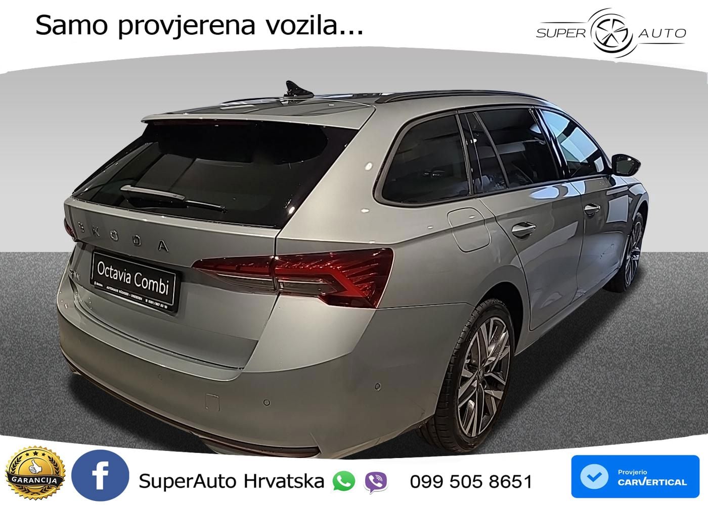 Škoda Octavia Combi 2.0 TDI (150 KS) DSG LED+GR SJED+ACC
