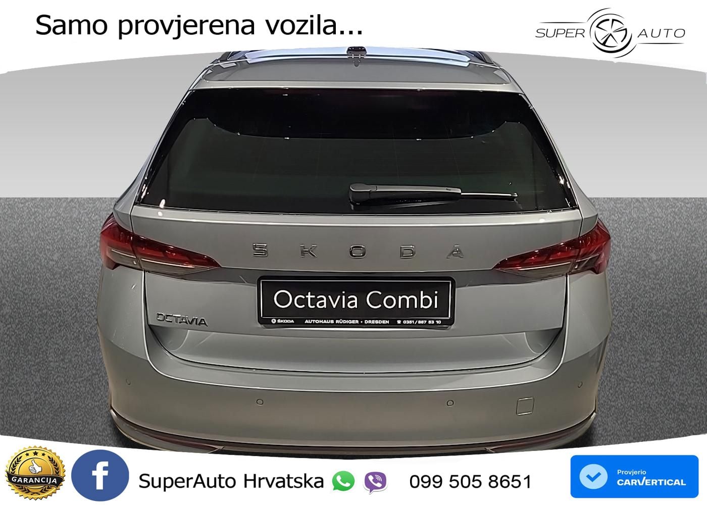 Škoda Octavia Combi 2.0 TDI (150 KS) DSG LED+GR SJED+ACC