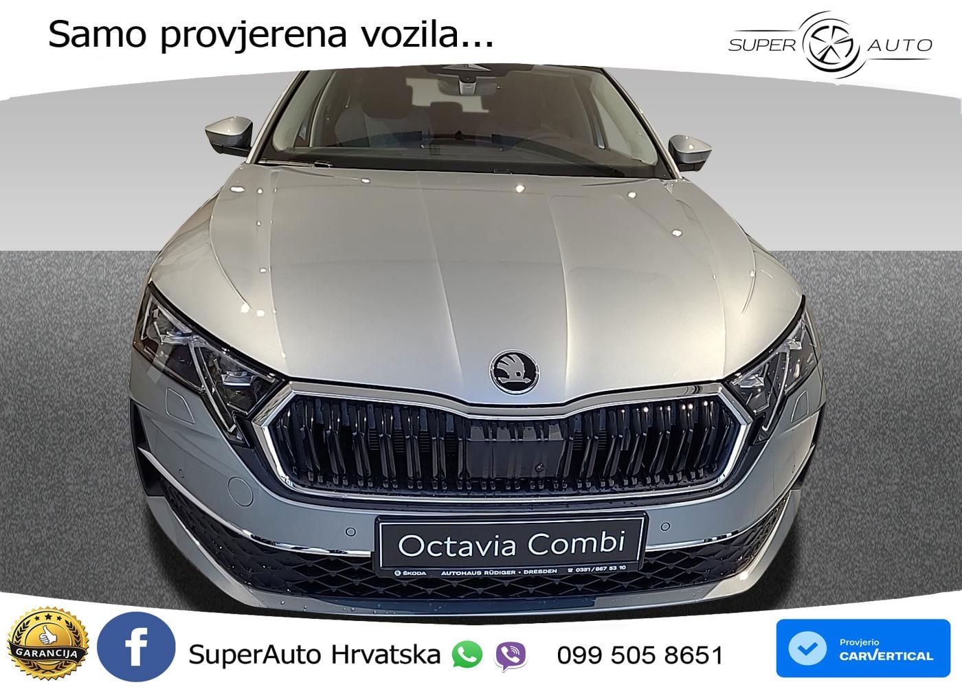 Škoda Octavia Combi 2.0 TDI (150 KS) DSG LED+GR SJED+ACC
