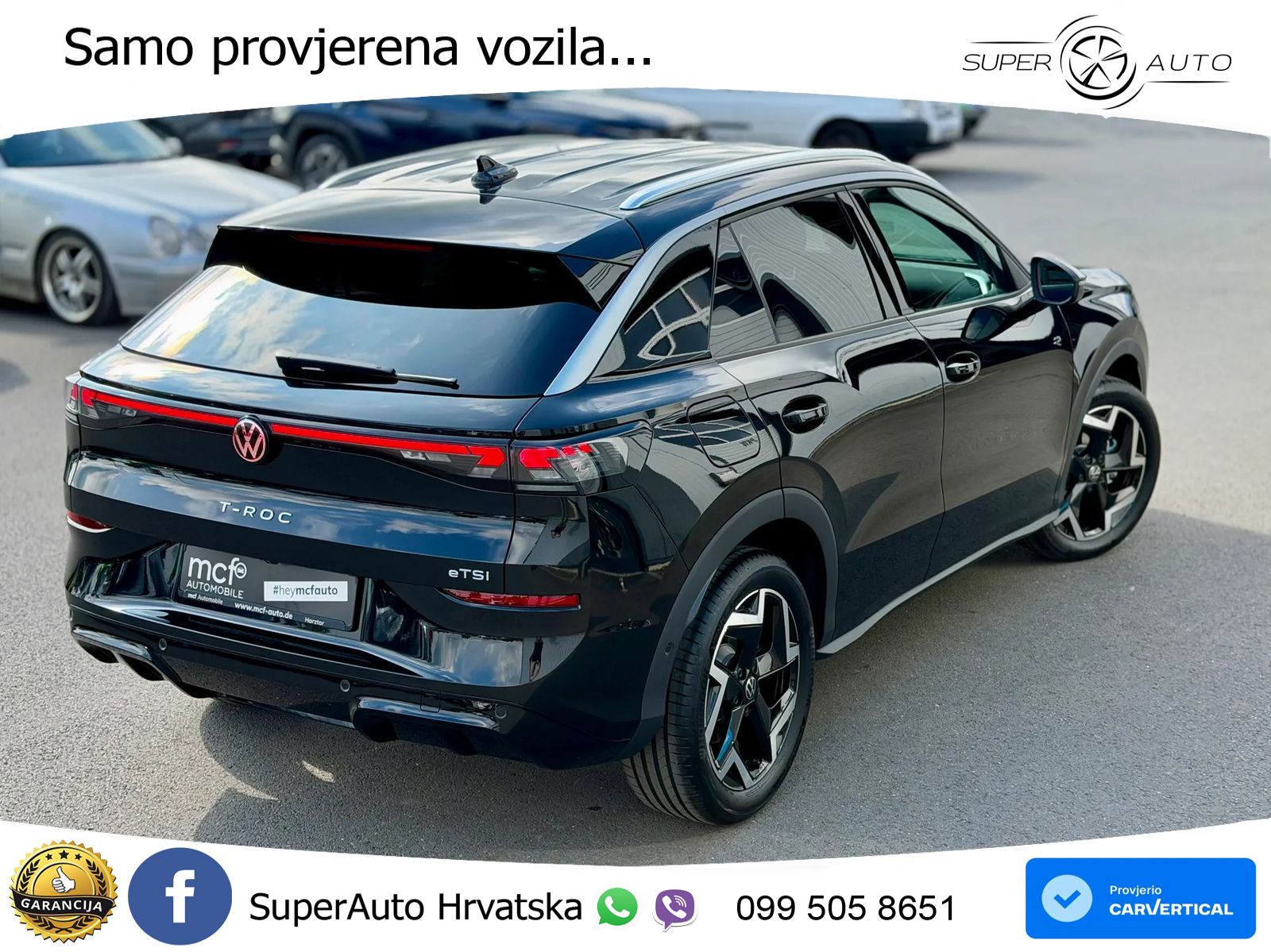 Volkswagen T-Roc 1.5 eTSI (150 KS)  DSG R-Line LED+GR SJED+ACC