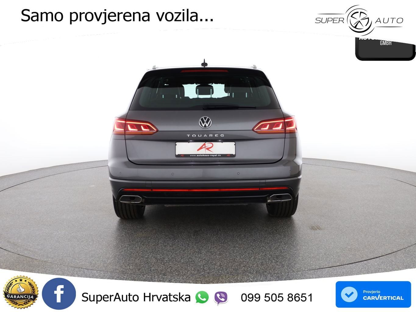 Volkswagen Touareg 3.0 V6 TDI (231 KS) 4MOTION Tiptronic R-Line ZRAČNI+ACC+GR SJED+KAM+PANO