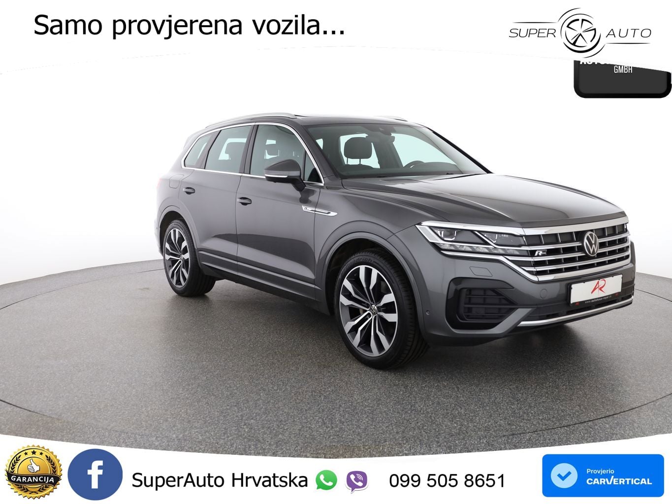Volkswagen Touareg 3.0 V6 TDI (231 KS) 4MOTION Tiptronic R-Line ZRAČNI+ACC+GR SJED+KAM+PANO