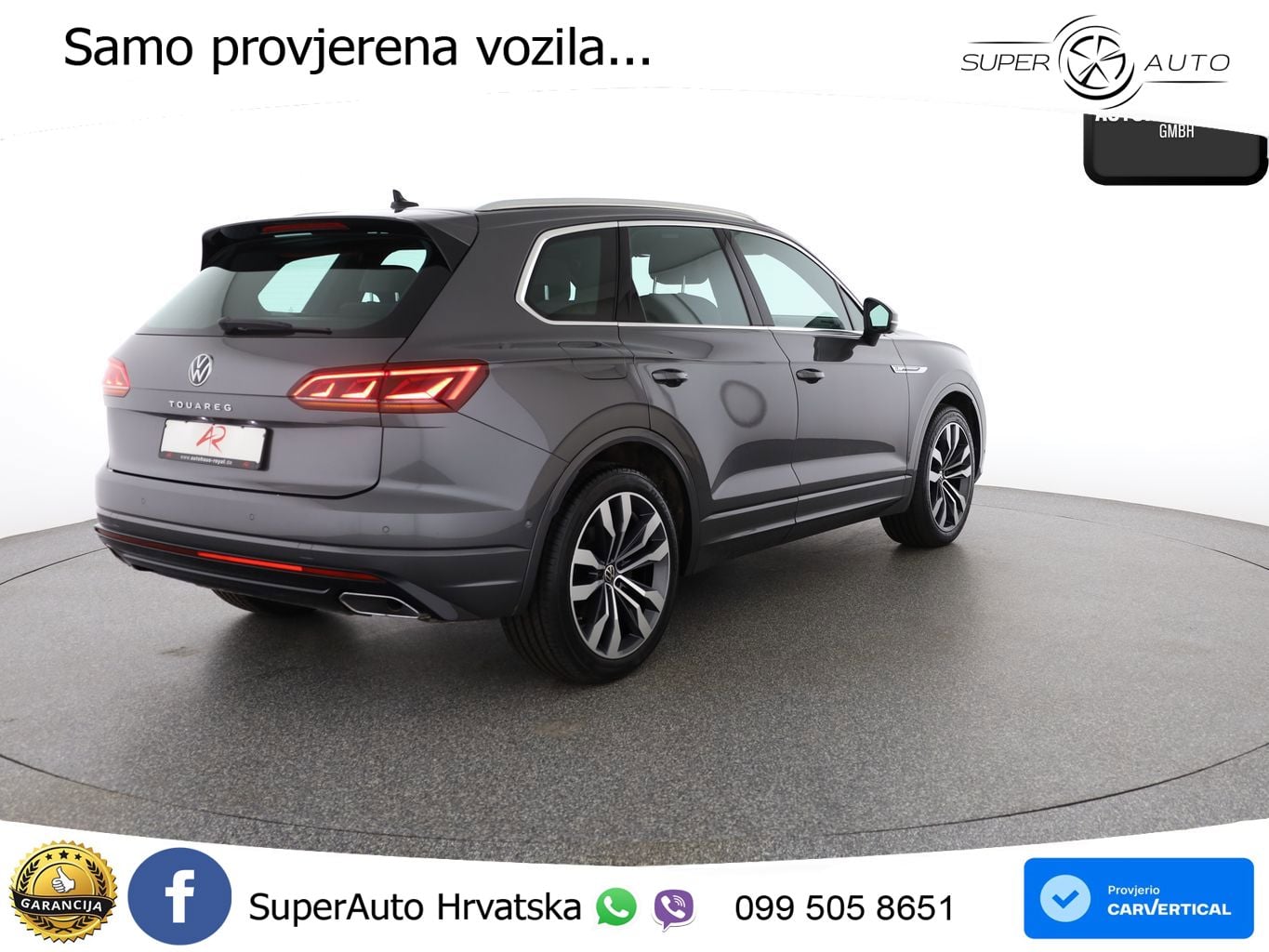 Volkswagen Touareg 3.0 V6 TDI (231 KS) 4MOTION Tiptronic R-Line ZRAČNI+ACC+GR SJED+KAM+PANO