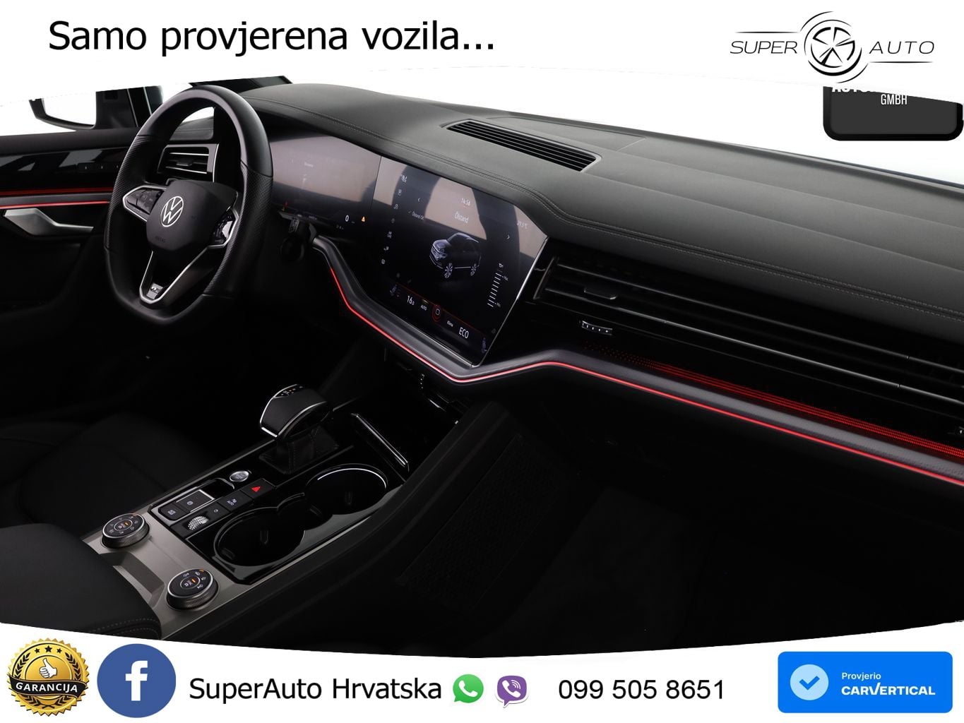 Volkswagen Touareg 3.0 V6 TDI (231 KS) 4MOTION Tiptronic R-Line ZRAČNI+ACC+GR SJED+KAM+PANO