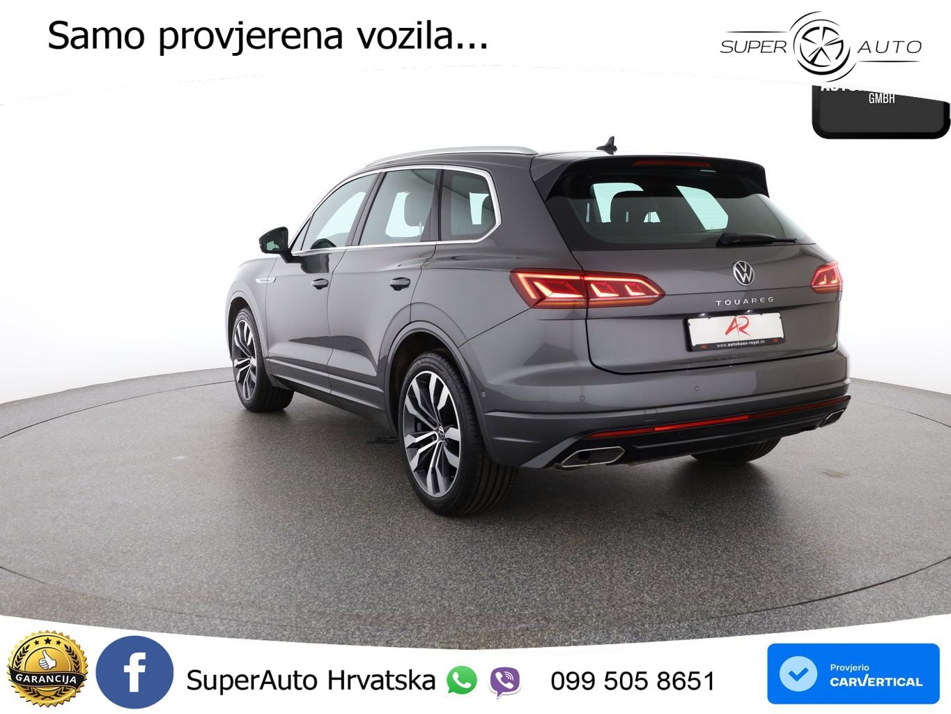 Volkswagen Touareg 3.0 V6 TDI (231 KS) 4MOTION Tiptronic R-Line ZRAČNI+ACC+GR SJED+KAM+PANO