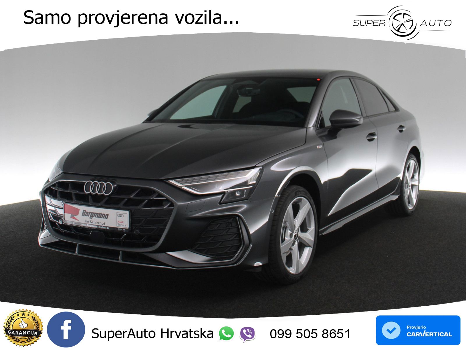 Audi A3 Limuzina 35 TFSI (150 KS) S tronic S line LED+GR SJED+ACC