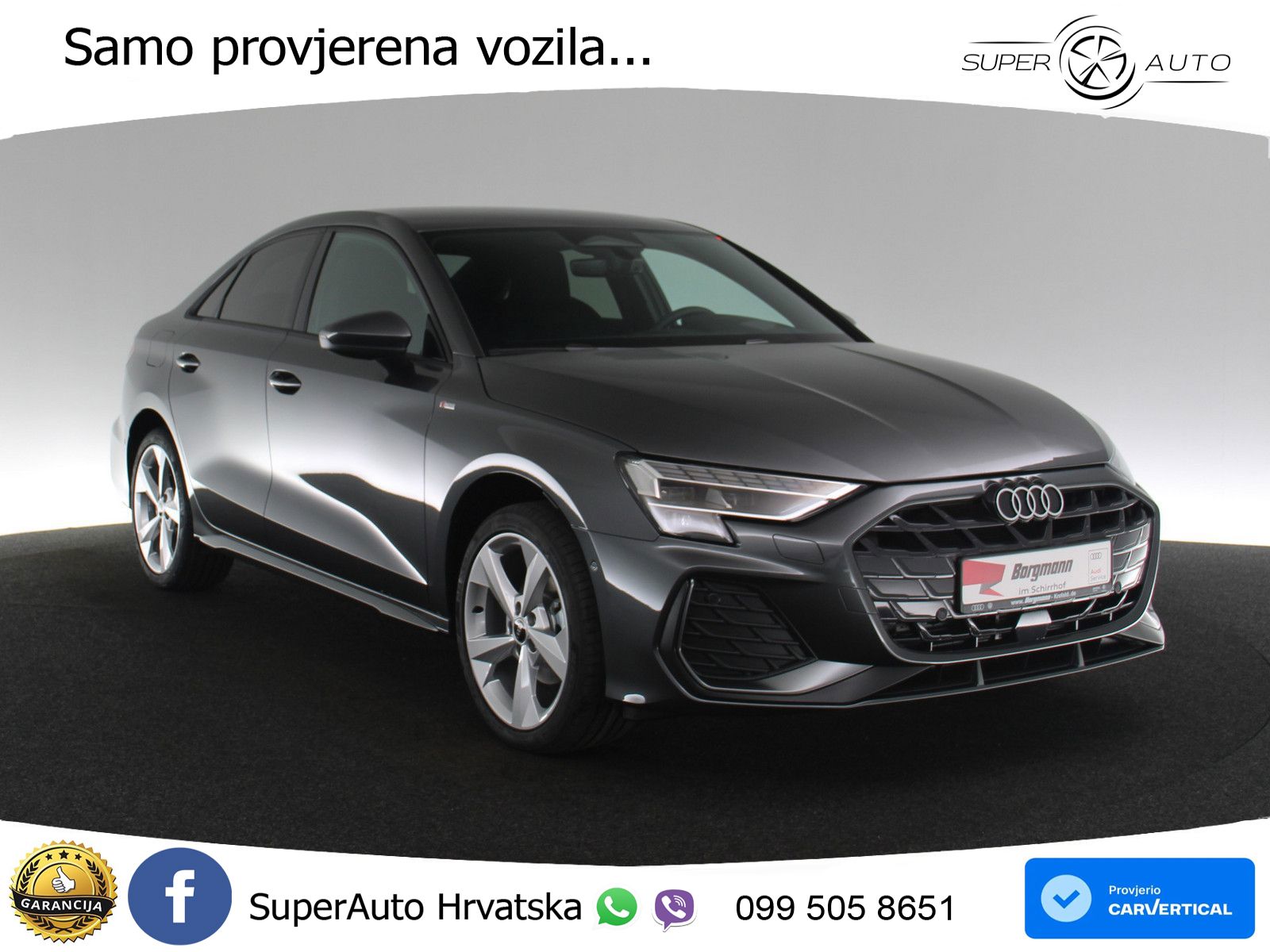 Audi A3 Limuzina 35 TFSI (150 KS) S tronic S line LED+GR SJED+ACC