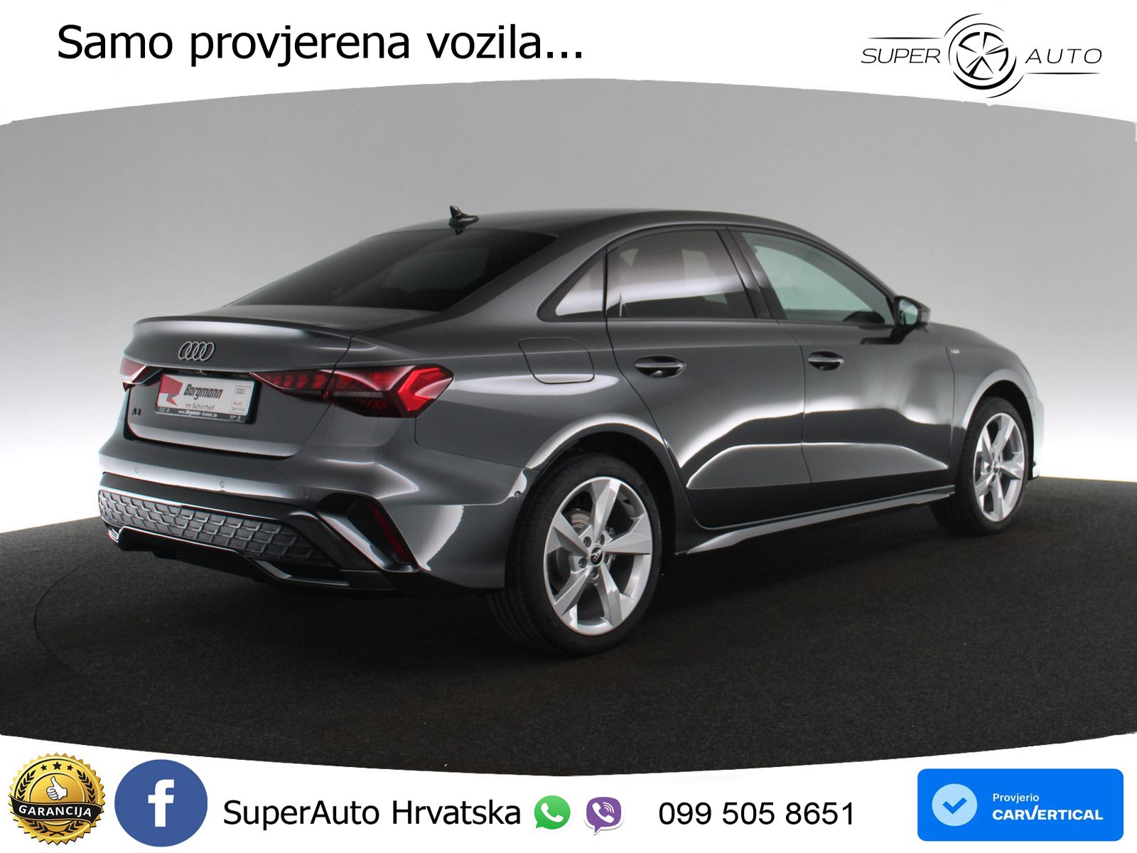Audi A3 Limuzina 35 TFSI (150 KS) S tronic S line LED+GR SJED+ACC