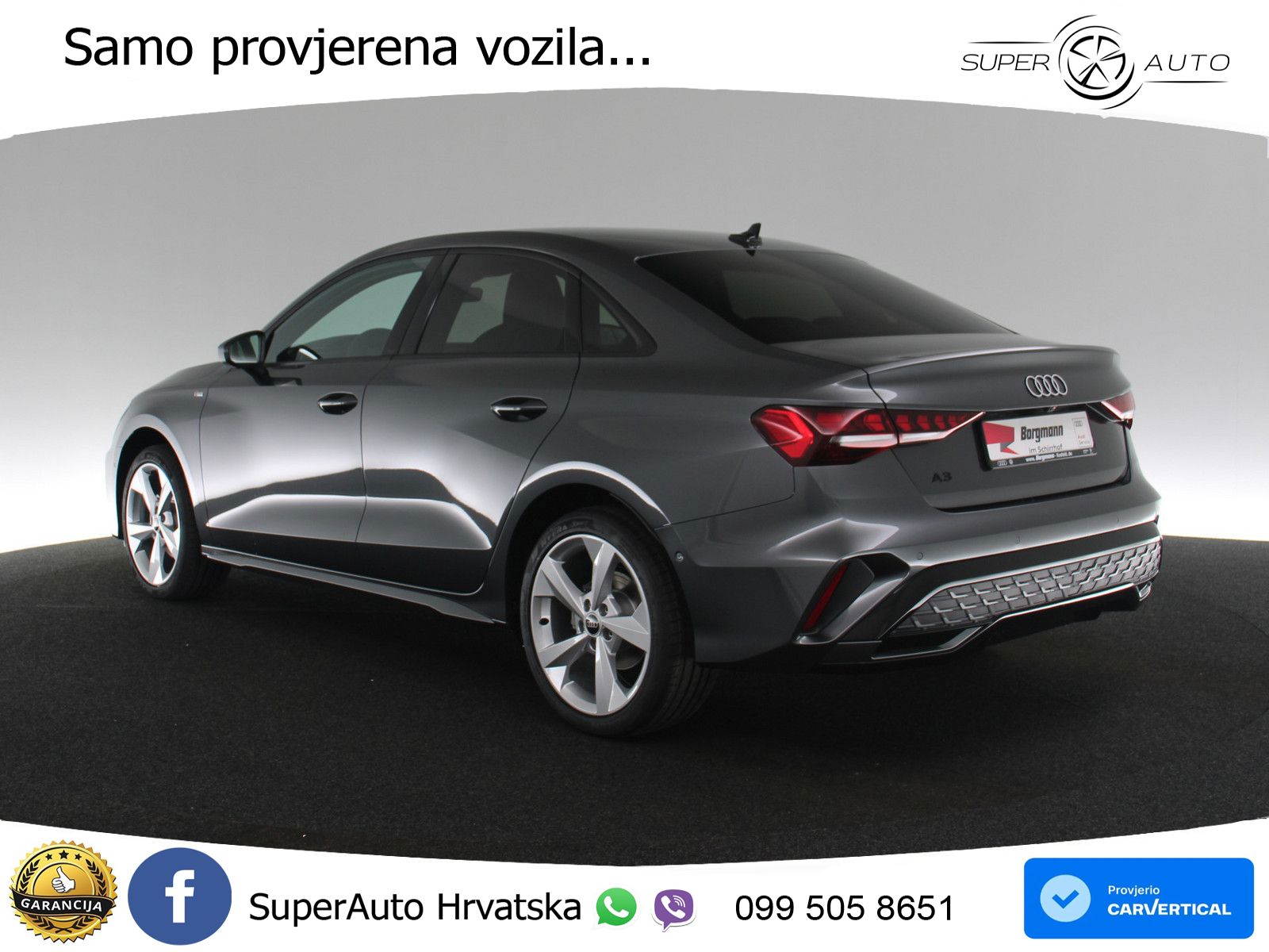 Audi A3 Limuzina 35 TFSI (150 KS) S tronic S line LED+GR SJED+ACC