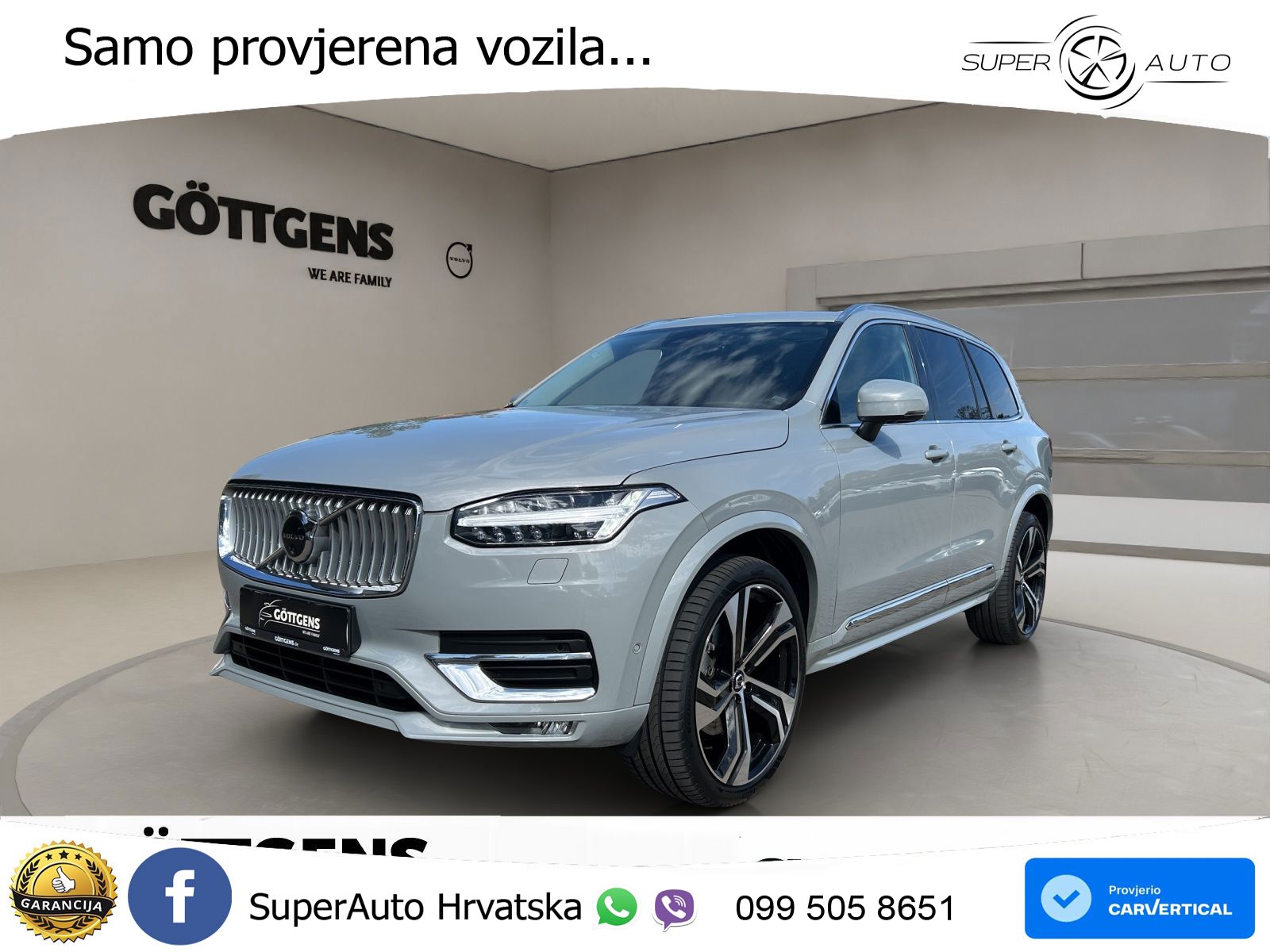 Volvo XC90 2.0 B5 Diesel AWD Automatic ACC+HEAD+4xGR SJED+360+PANO