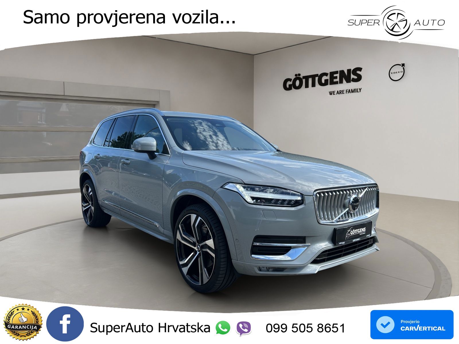 Volvo XC90 2.0 B5 Diesel AWD Automatic ACC+HEAD+4xGR SJED+360+PANO