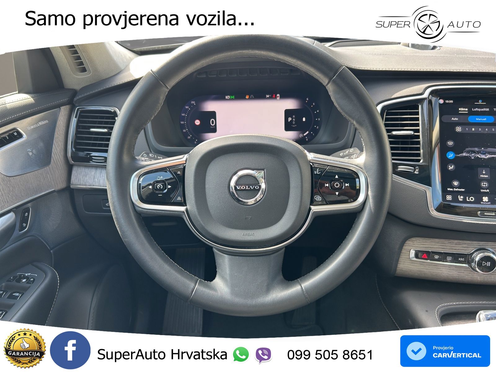 Volvo XC90 2.0 B5 Diesel AWD Automatic ACC+HEAD+4xGR SJED+360+PANO