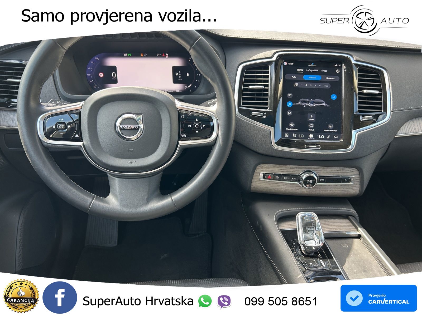 Volvo XC90 2.0 B5 Diesel AWD Automatic ACC+HEAD+4xGR SJED+360+PANO