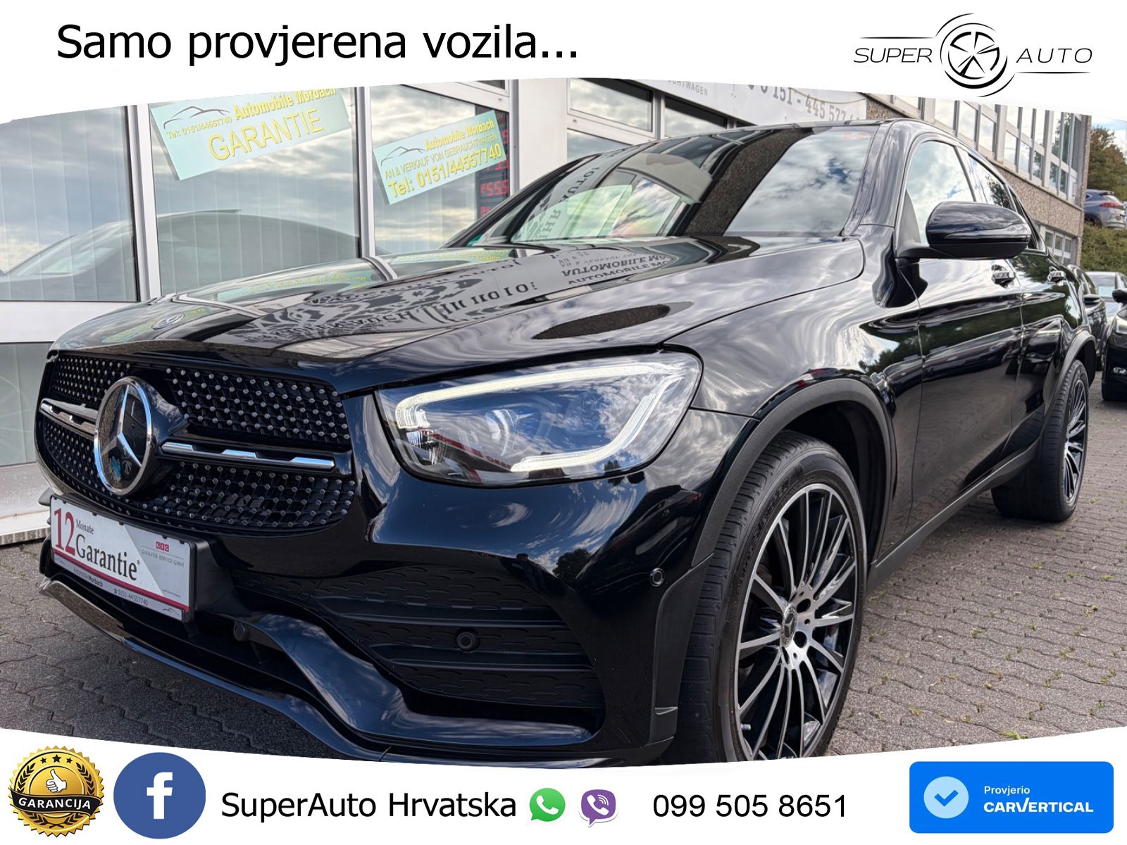 Mercedes GLC Coupe 220d (194 KS) 4MATIC G-TRONIC AMG LED+GR SJED+ACC
