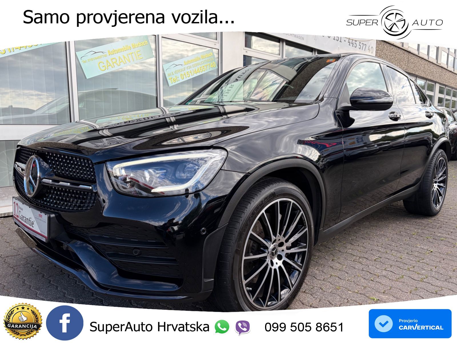 Mercedes GLC Coupe 220d (194 KS) 4MATIC G-TRONIC AMG LED+GR SJED+ACC