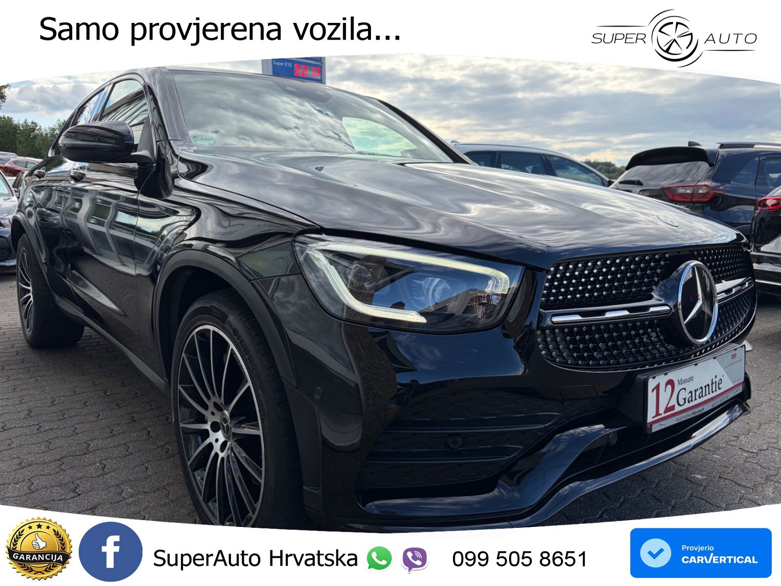 Mercedes GLC Coupe 220d (194 KS) 4MATIC G-TRONIC AMG LED+GR SJED+ACC