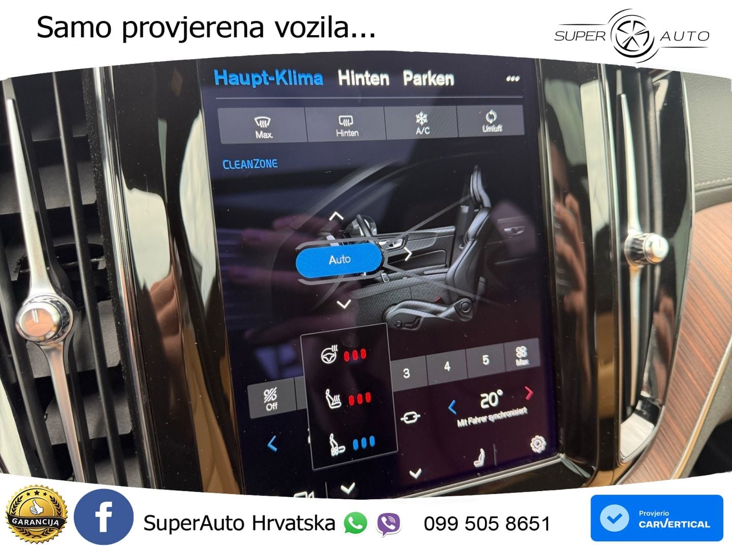 Volvo XC60 B5 Diesel AWD Geartronic ZRAČNI+ACC+GR SJED+KAM+PANO